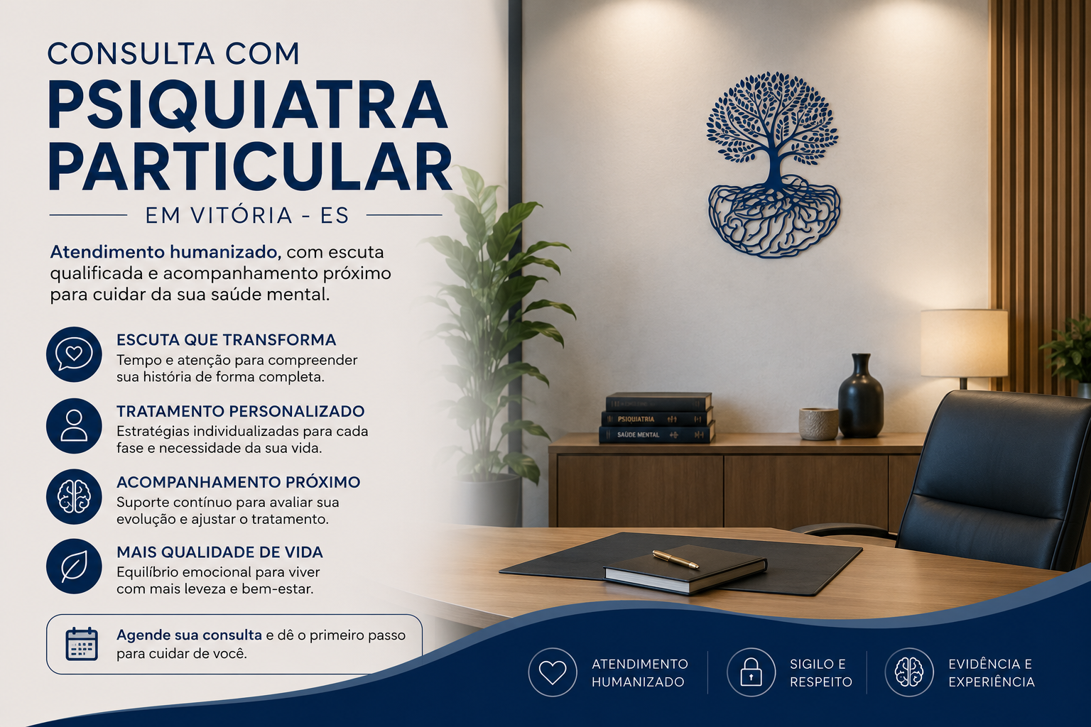 Como funciona a consulta com psiquiatra particular em Vitória - ES